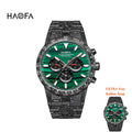 Haofa Watch for Men Full Carbon Fiber Chronograph Automatic Mechanical Watch Sapphire Waterproof Wristwatch Multifunction 2366-1