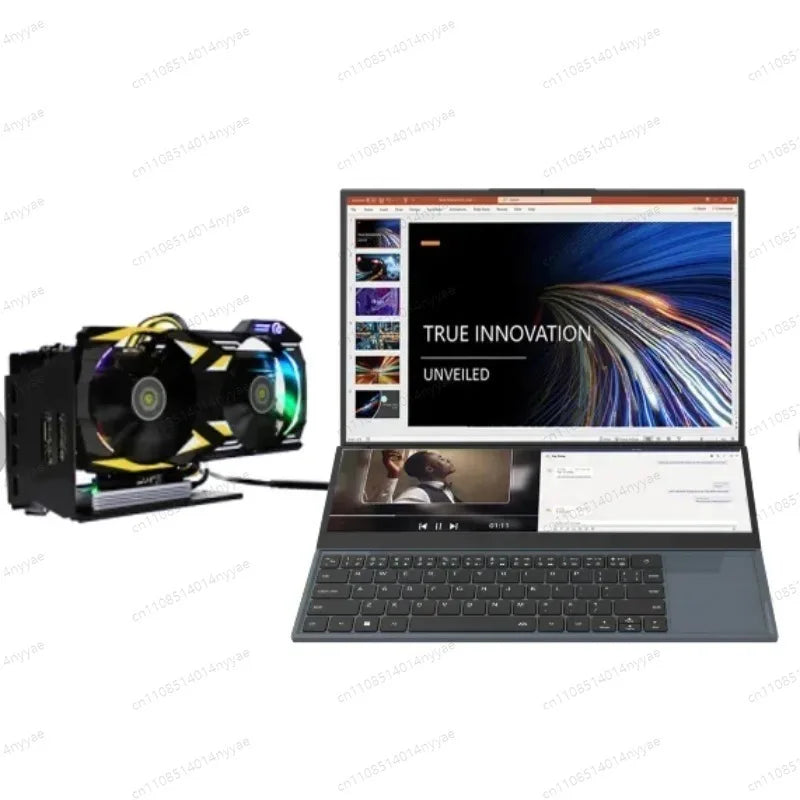 i7 Gaming Laptop 16" +14" FHD Dual Screen Dual-Monitor 16GB DDR4 1TB SSD Win11 computer Office business laptops    Core i7 i9