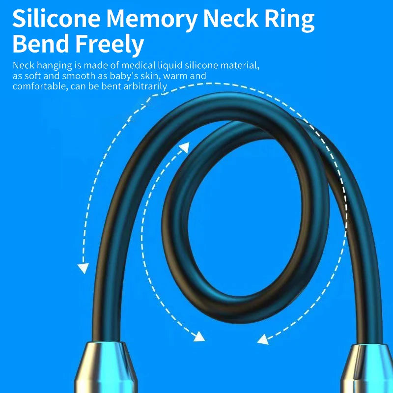Lenovo Wireless Bluetooth Earphones Neckband Headphones Game StereoSports Headset Halter Waterproof Magnetic Earbud LED Display
