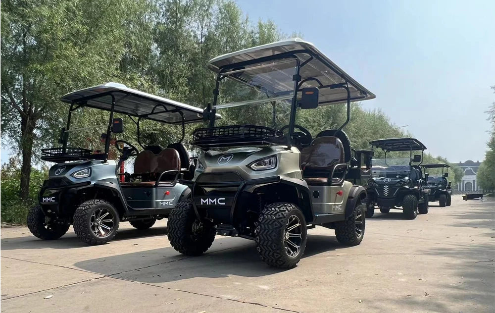 Top Sales Newest Adult 48V 60V 72V Electric Golf Buggy 4 Wheel 2/4/6/8 Seater Off Road Car Electric Golf Cart