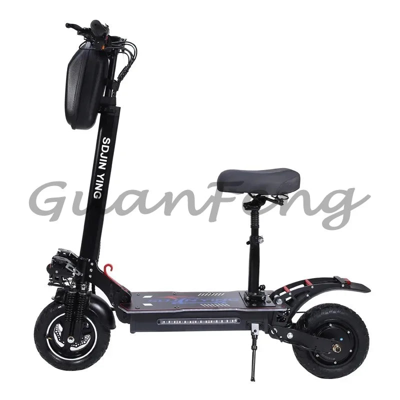 Mountain off-road front and rear shock-absorbing lithium battery aluminum alloy seated acrylic board electric scooter
