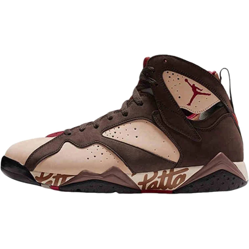 Nike Authentic Men's Air Jordan 7 x Patta Graffiti Sports Basketball Shoes AT3375-200