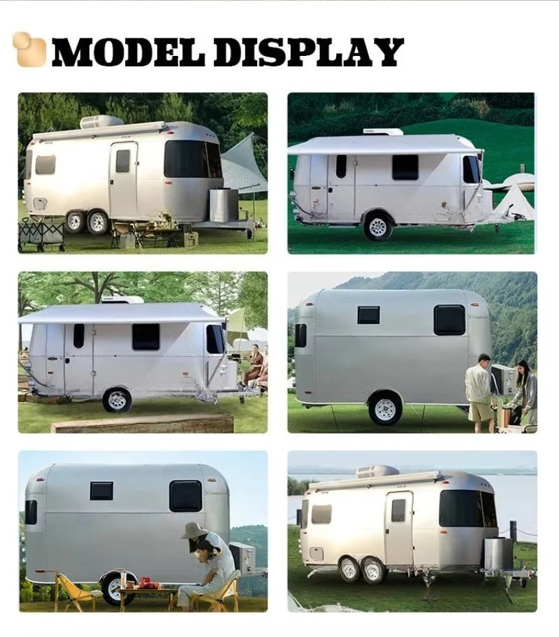 Customized Mobile Home Caravan Factory's NEW Design Expandable Container House Trailer for Travel on Sale