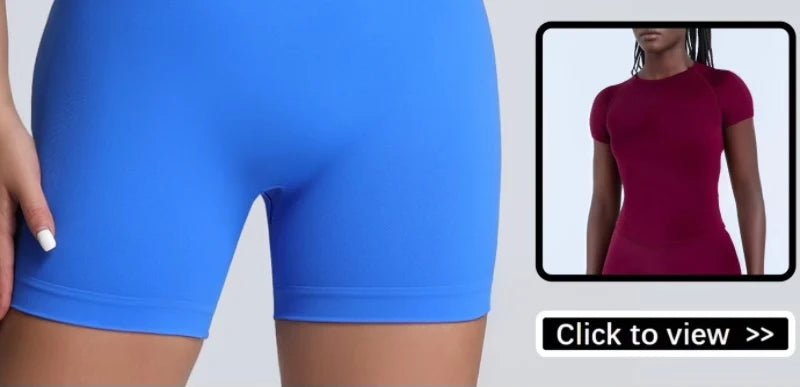 HISTELLO Impact Sports Shorts Low Ribbed Band Scrunch Butt Women Yoga Gym Tights Pilates Seamless Pants Workout Running Leggings