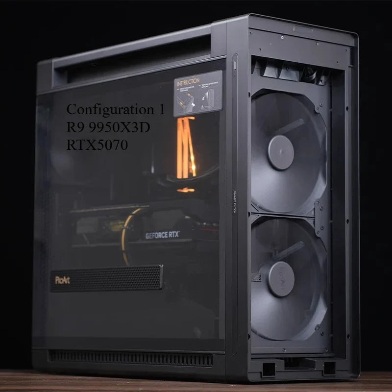 AMD Ryzen 9 9950X3D RTX5090D/5080/5070 Ti Game AI Design Desktop Assembly Computer Host DIY Whole Machine Family Bucket