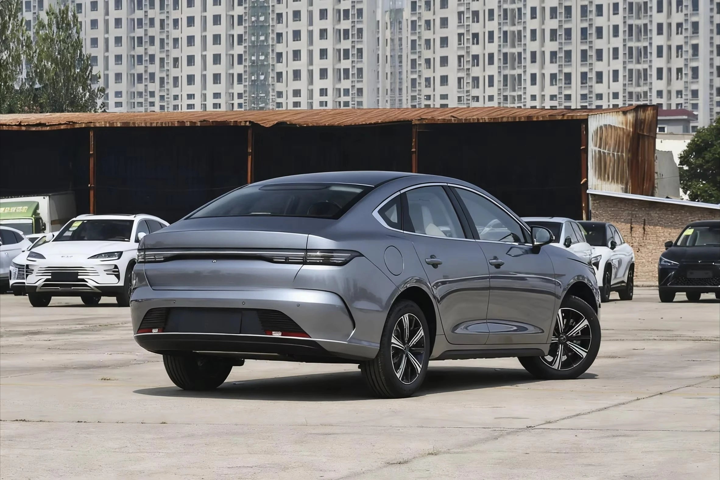 Plug-in hybrid electric sedan, left-steering car