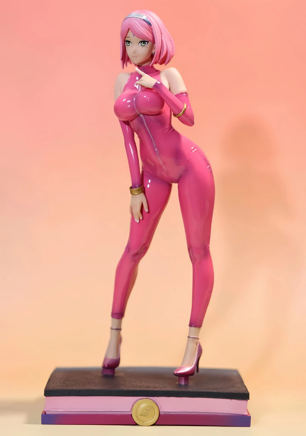 In Stock Naruto Shippuden Haruno Sakura 1/6 Scale Pvc Figure Pink Latex Suit Anime Girl Statue Collectible Model Dolls For Gifts