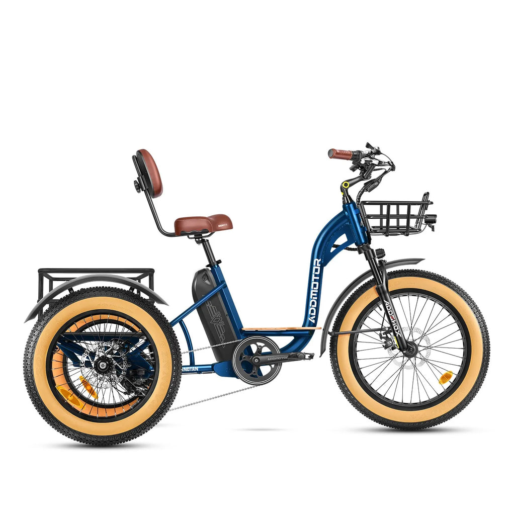 Electric Trike 750W 20AH 85 MI M-340 Step-Thru ADDMOTOR 3 Wheel E-bike for Adult