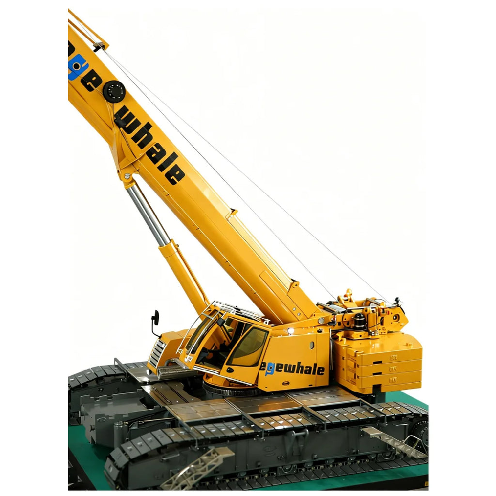 D1220 1:14 Hydraulic Remote Control Telescopic Crawler Crane Heavy Duty RC Cranes Cars Tracked Construction Truck Models