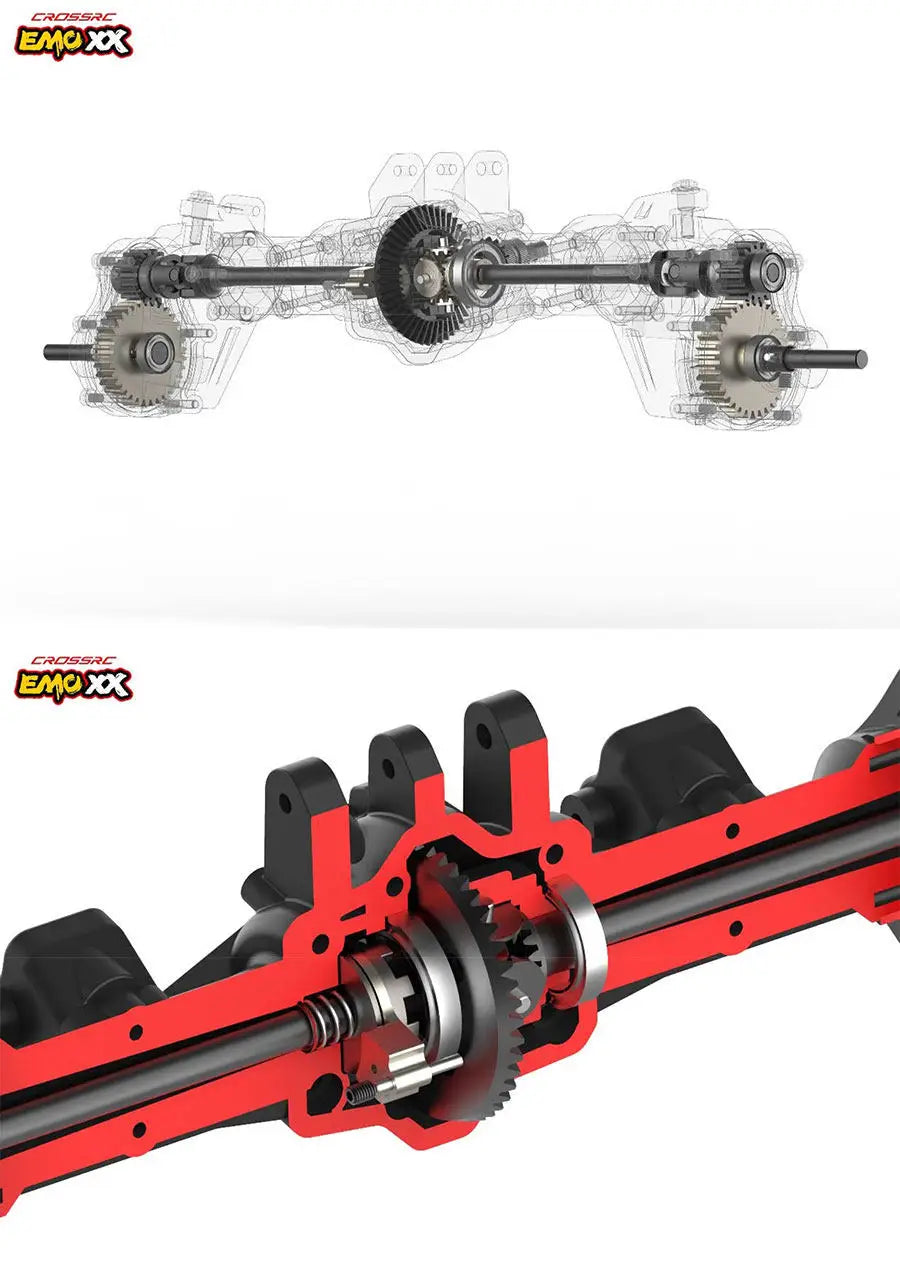 In Stock Emo Xx 1/6 Rc Electric Remote Control Climbing Truck Rock Breaker Off Road Vehicle With Led Strobe Lights For Hobbyists