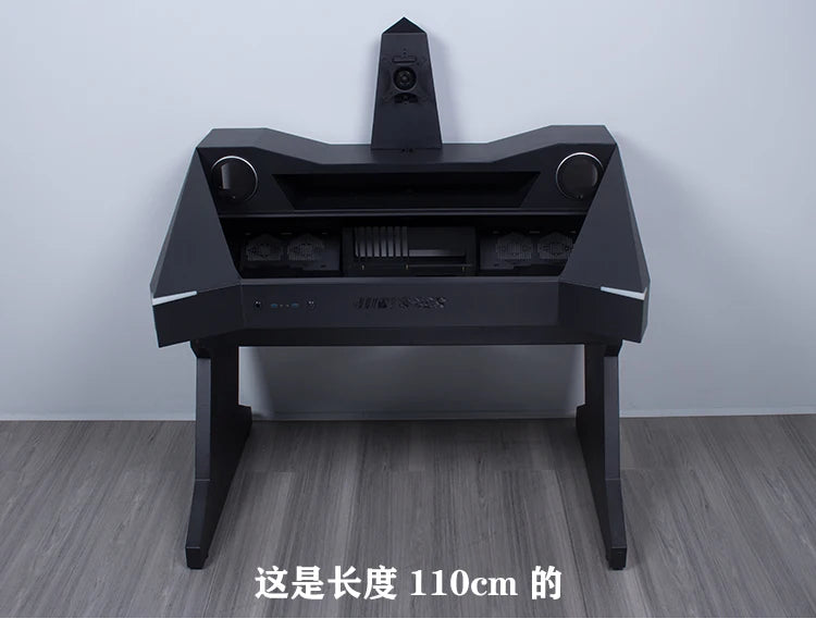 Computer chassis integrated table fully transparent water-cooled large chassis special-shaped computer table e-sports table
