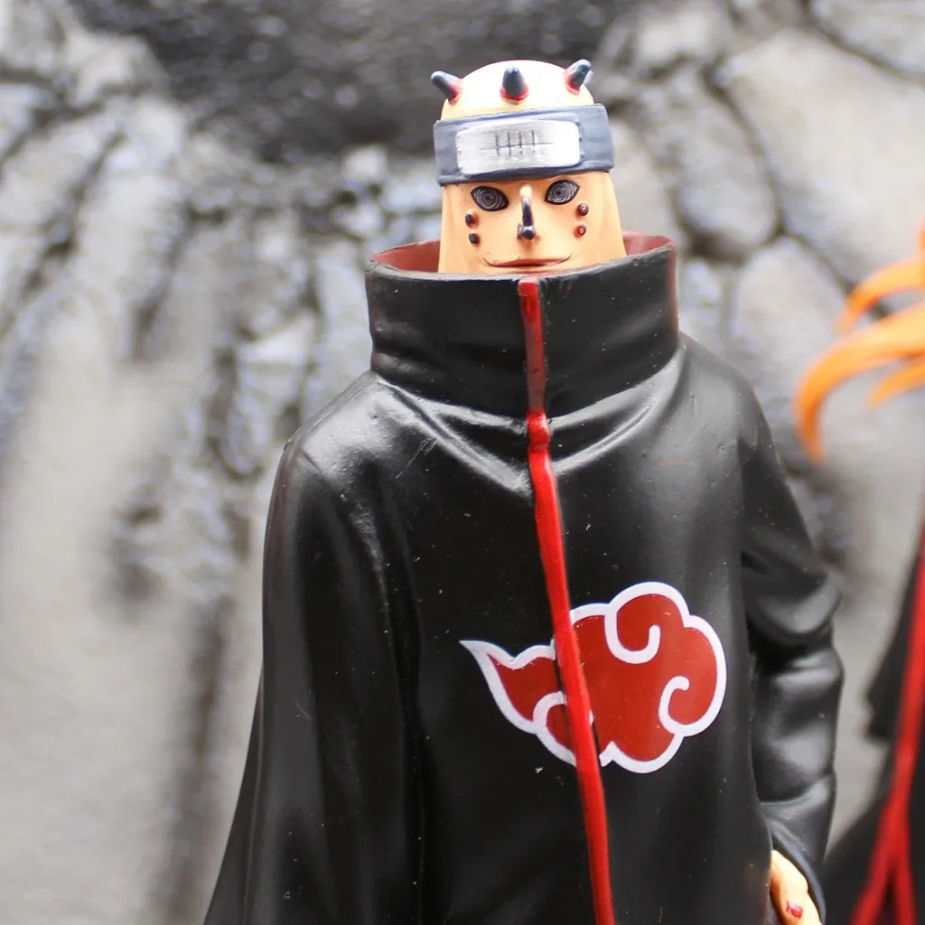 37cm Naruto Akatsuki Figure 6 Pcs/Set Uchiha Itachi Madara Konan Hidan Ninja Super Anime Scene Figurine Decoration Model Toys