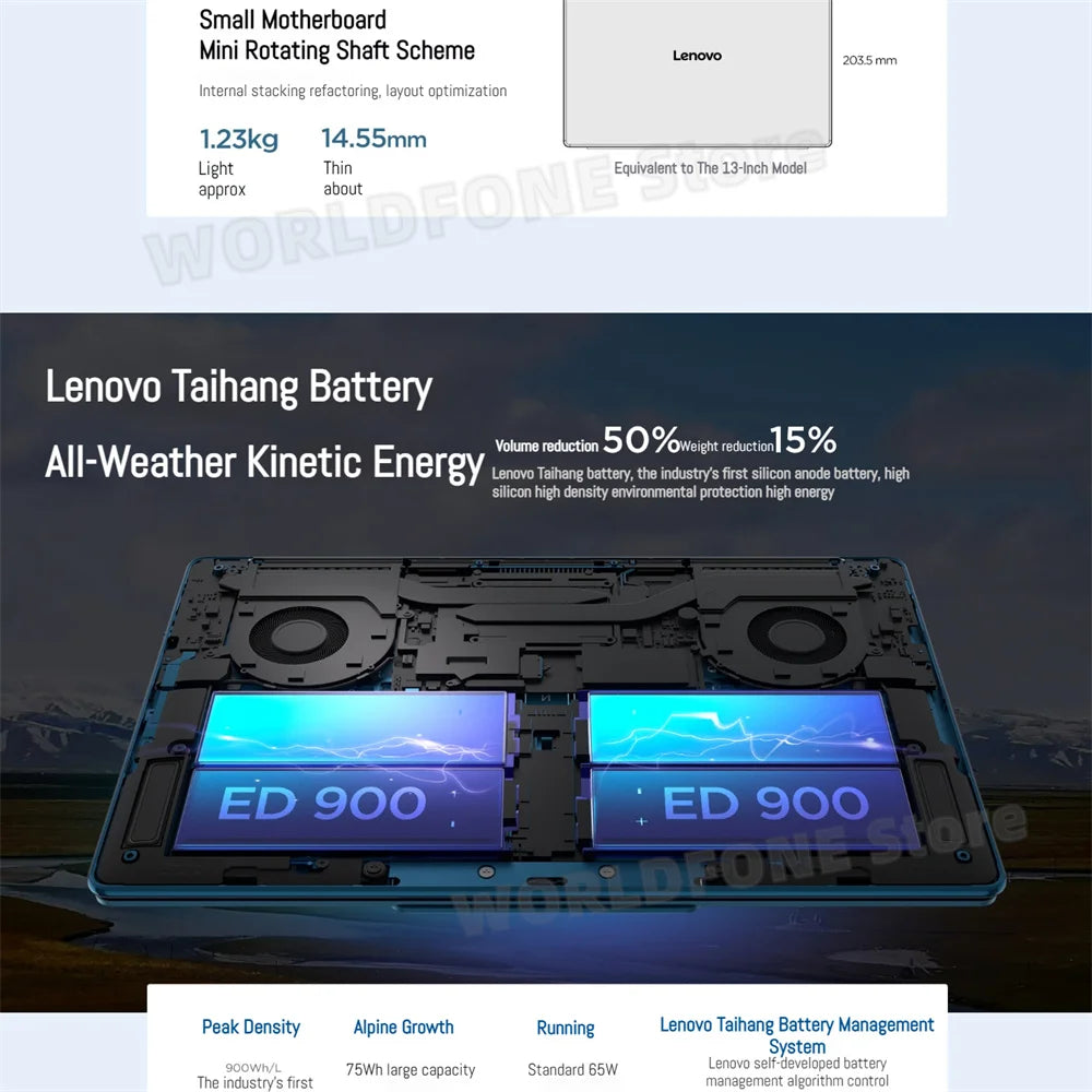 Original Lenovo Laptop YOGA Air X AI slim Notebook 2025 Core Ultra7 258V 4K Touch OLED Screen