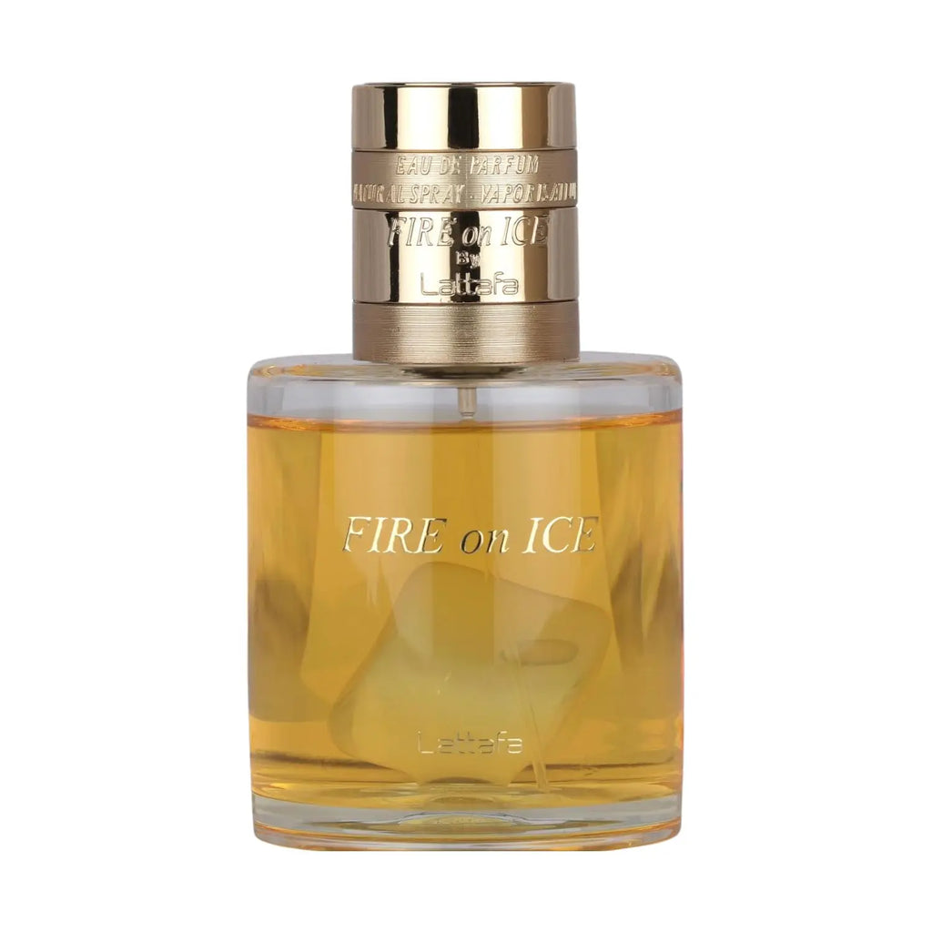 Lattafa Fire on Ice Unisex Eau De Parfum Spray 110ml - Fruity Spicy Woody Ambery Long-Lasting Fragrance
