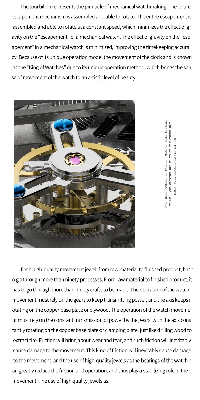 Ideal Knight Automatic Mechanical Watch for Men Hollow out Spider Design   Flywheel Movement Sapphire Mirror Men's Watches