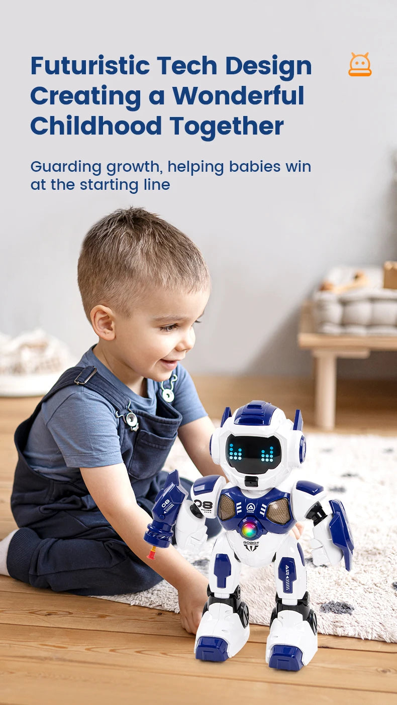 JHD For 2025 New JJRC R35 RC Robot Intelligent Programming Induction Interactive Remote Control Robot Electric Robot Model
