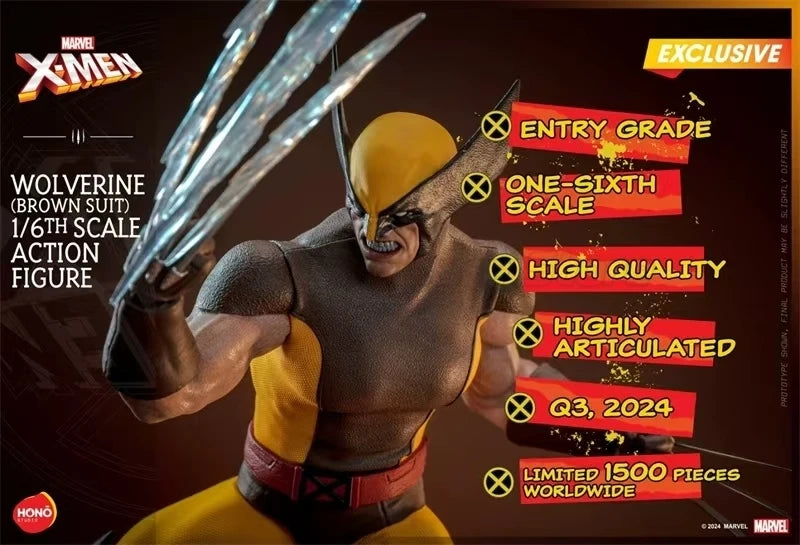 【MT】Hot Toys Marvel HS03 X-Men Wolverine (Brown Clothes) 1:6 Scale Action Figure Collection Toys