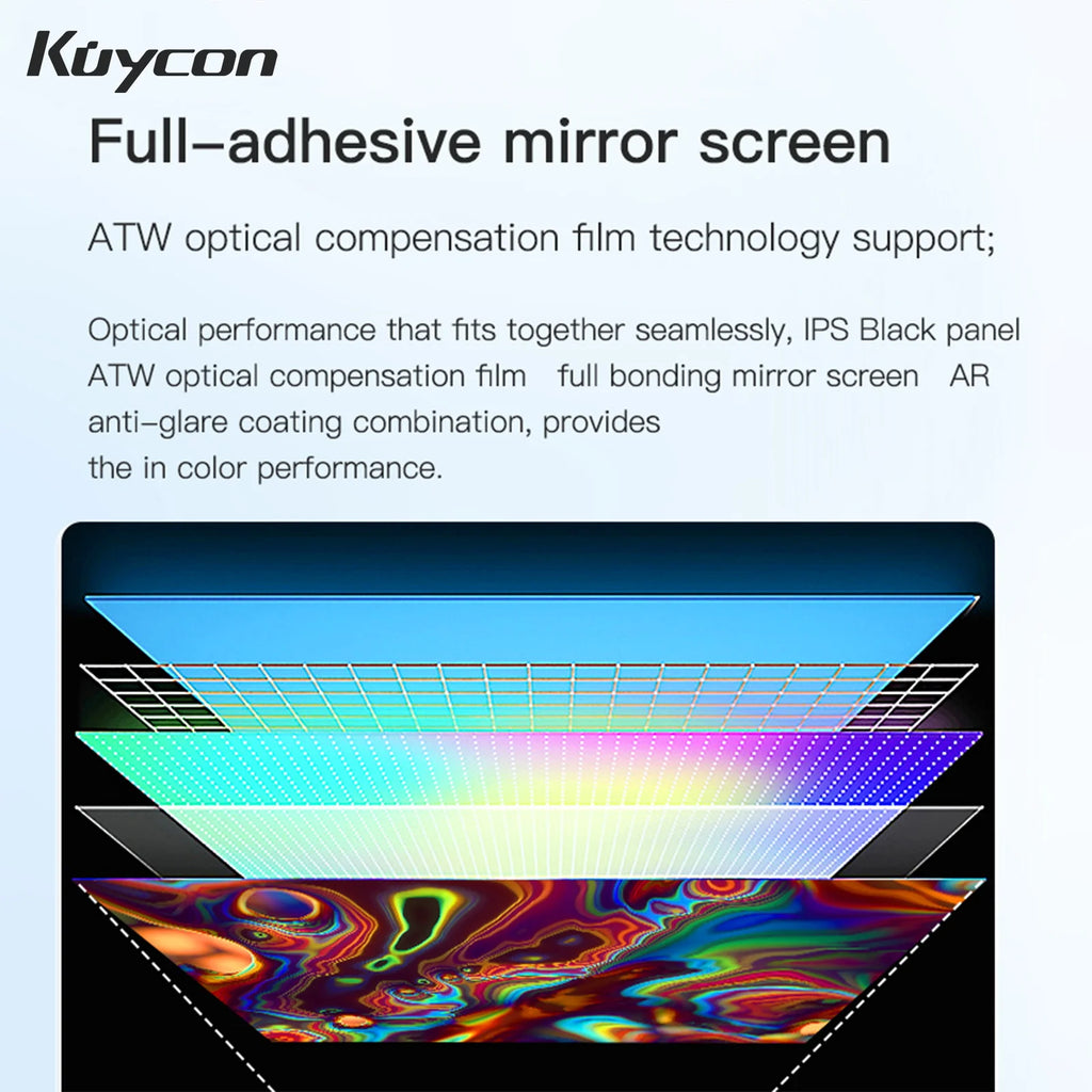 New Kuycon G32P 32-Inch Computer Monitor Eyecare Compective Gaming PC Display With Lifting Rotary Stand High Refresh Rate Office