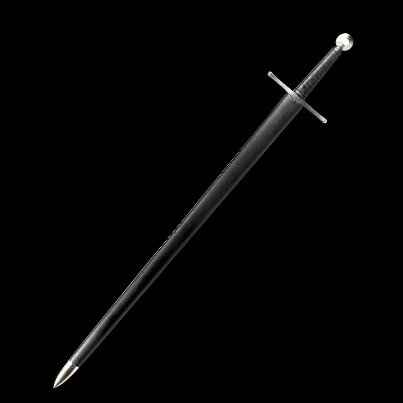 Replica Medieval Sword Handmade Sword, European Style, Wooden Sheath, Spring Steel Full Tang Blade,Arming / Knightly Sword