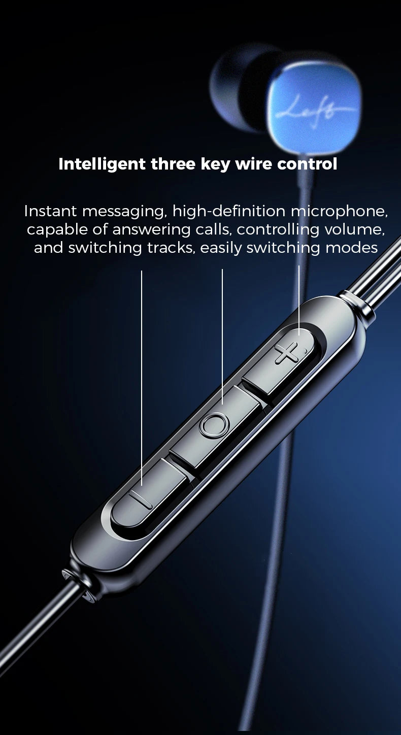 For Samsung Type C Wired Earphones HiFi Bass Surround Sound 3.5mm In-ear Headphones For iPhone 16 Galaxy Ultra S25 S24 Headsets