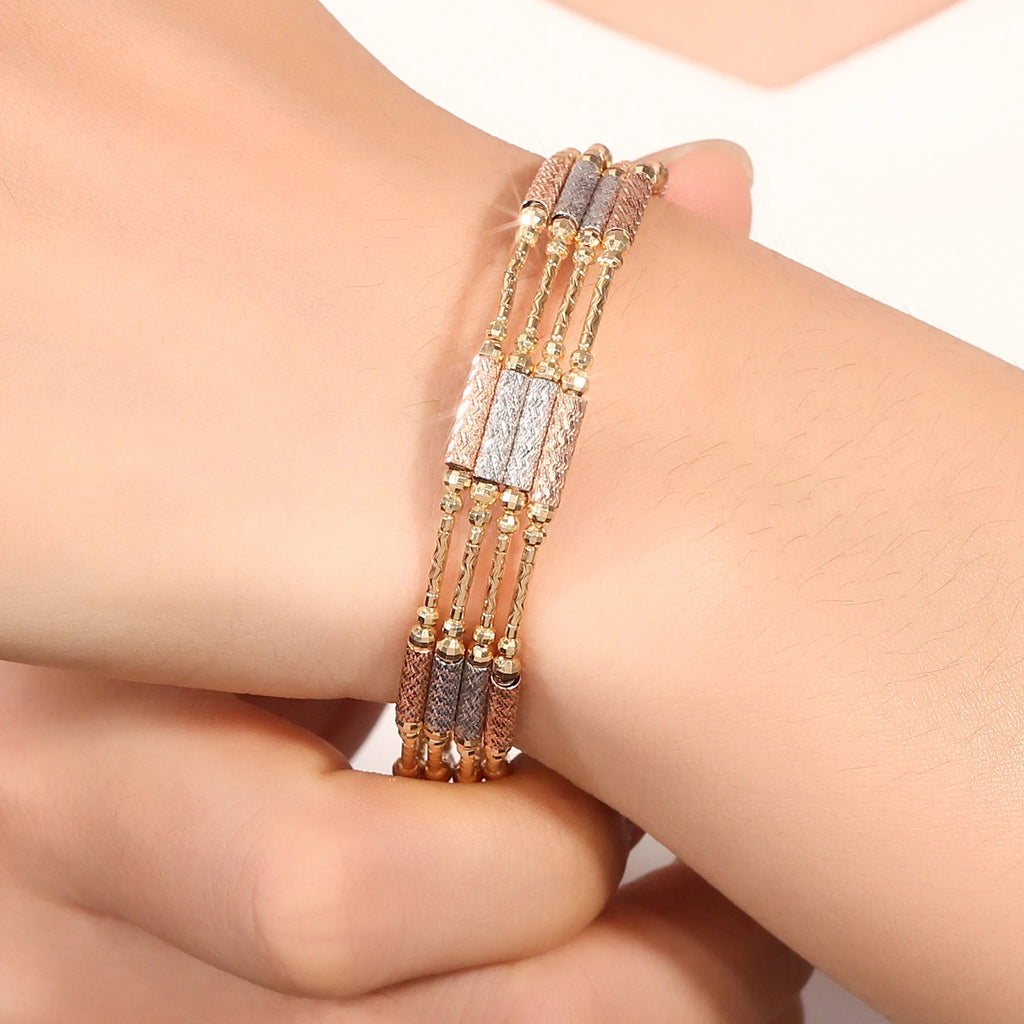 Provence 18K Solid Gold Magnetic Bracelet/Necklace Premium Luxury Jewelry Gift for Women Men Trendy Link Chain Fine Jewelry