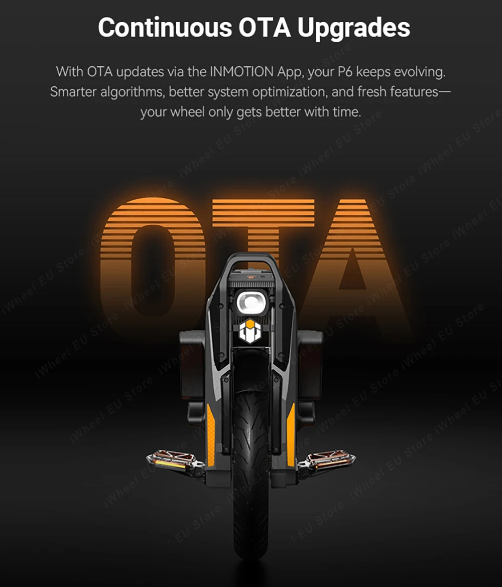 Newest Inmotion P6 Electric Unicycle 235.2V 4200Wh Battery 6000W Motor Power 20inch Official INMOTION P6 EUC