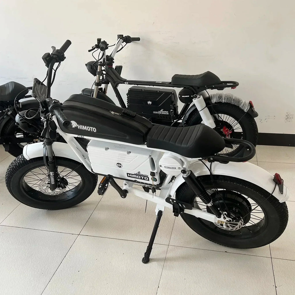 Ebike ZPW Black Warrior 3000W 60V 45AH Camping Motorcycle, Adult Electric Bike 20 Inch Fat Tire Electric Bike