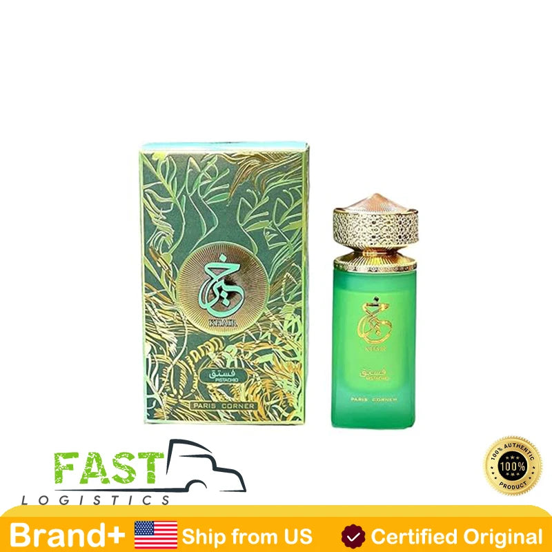 Paris Corner Pistachio Khair Unisex Perfume 3.4 Fl Oz Edp for Men and Women Long Lasting Fragrance Natural Perfume Cologne