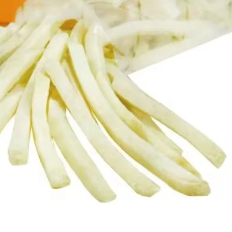 Ready-to-fry Frozen Potato Production Line 304 SS Electric 100kg/h Mesh Belt Deep Frozen French Fries