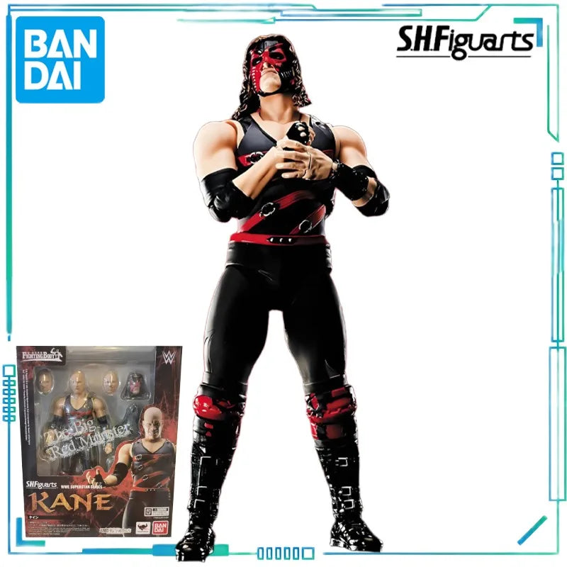 BANDAI Genuine S. H. Figuarts Series Reality Artist Series WWE Kane，Paul Levisk，Steve Austin，Dwayne Johnson Movable Model