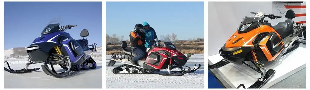 Factory Wholesale Crawler 2-seater Adult Automatic Snowmobile ATV/UTV 150CC Ice Motorcycle