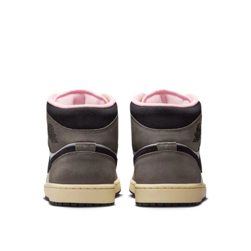 Nike Air Jordan 1 Mid Cushioned Fashionable Versatile Slip-Resistant Durable Basketball Shoes HQ2011-100