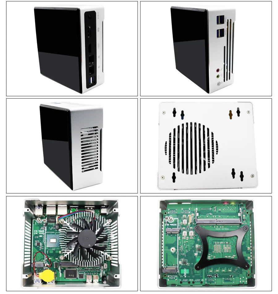 Mini PC Intel Core I7 10870H 10th Dual Lan HD DP1.2 Windows 10 Home Office Business Gaming Desktop Computer 16G DDR4 1TB NVME
