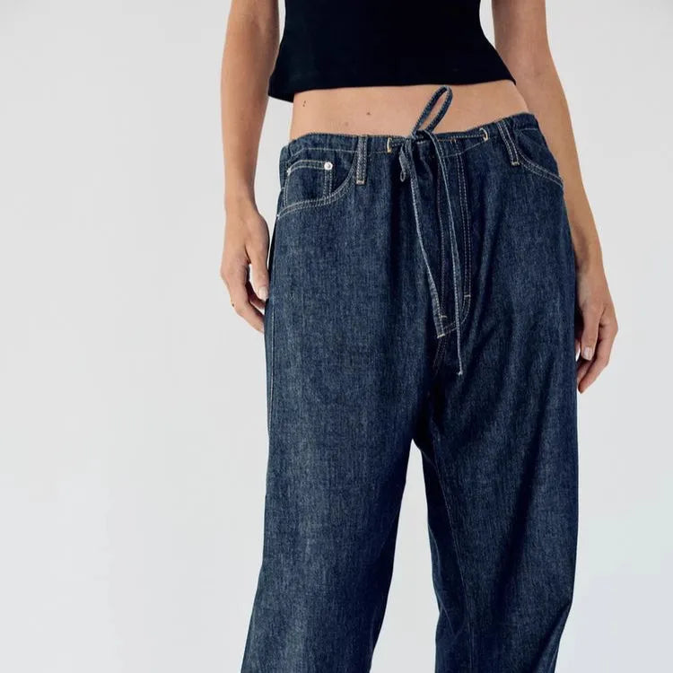 Spring New Women's Comfortable Slimming Straight Jeans High Waist Pants Durable Long Trousers Faionable Ladies Denim