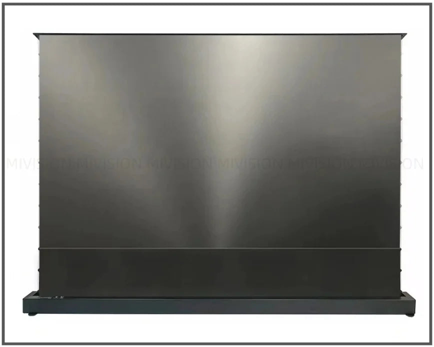 Motorized Fresnel ALR Floor Rising Projector Screen for Standard/Long Throw Projector, 8K Floor Stand Screen for Home Theater