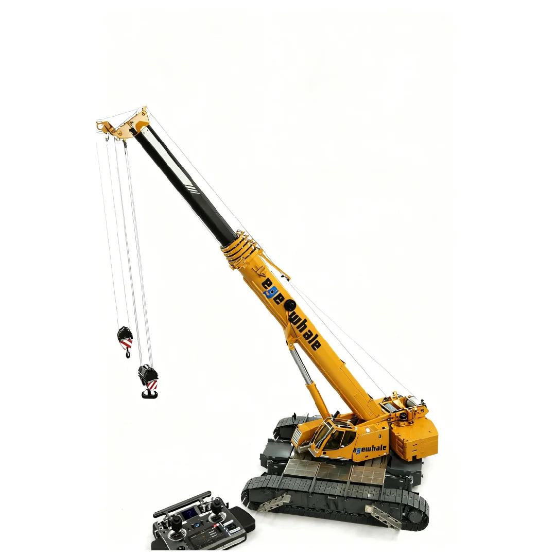 D1220 1:14 RC Hydraulic Telescopic Crawler Crane Heavy Duty Tracked Remote Control Crane Truck Construction Cars Machine Models