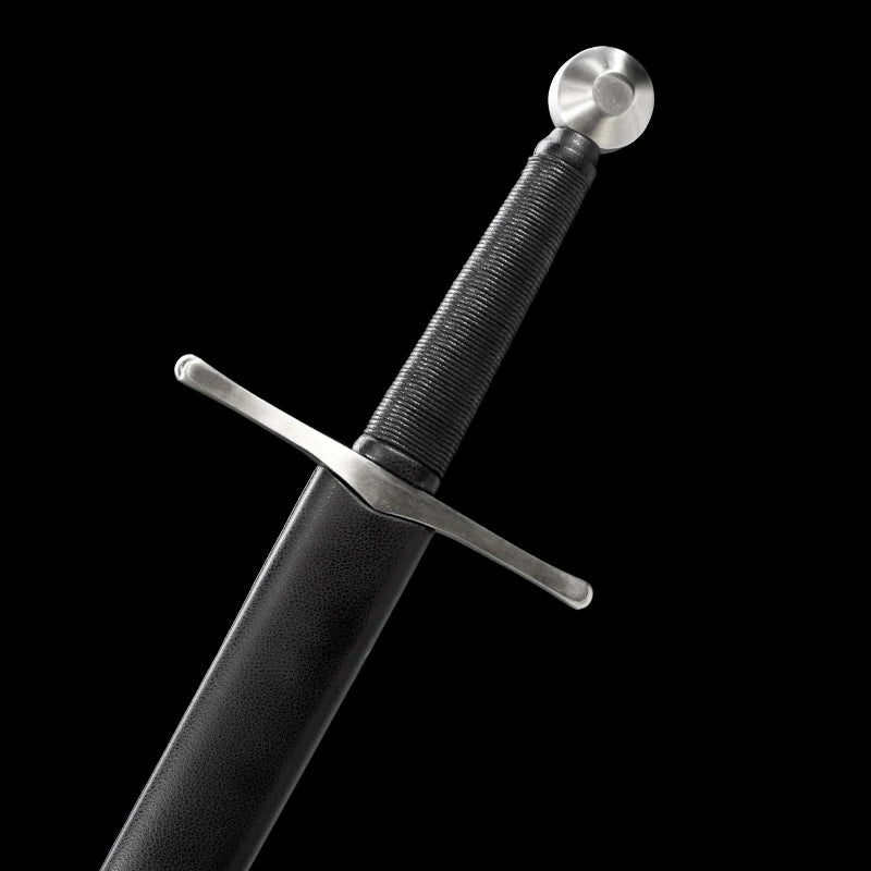 Replica Medieval Sword Handmade Sword, European Style, Wooden Sheath, Spring Steel Full Tang Blade,Arming / Knightly Sword