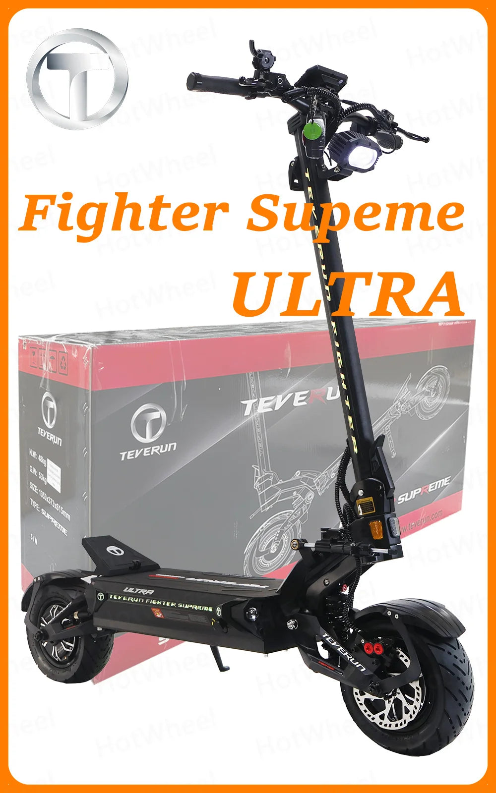 TEVERUN For Supreme Ultra V4 4000W 2000W*2 Dual Motor 72V 60Ah Battery 11inch Tire 4inch Display PKE Four-Piston Brake System