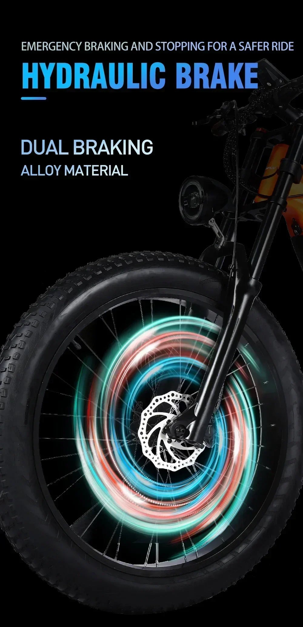 YX80 Electric Bicycle 2000w motor 48v20ah battery Hydraulic brake 50km/h 20 inch tire E-bike mountain off-road Electric bike