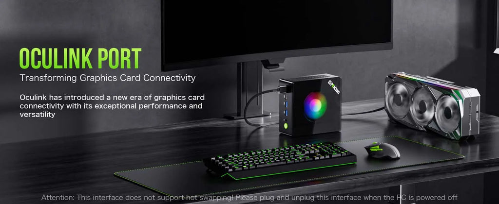 GMKtec Oculink Gaming PC K11 K8 Plus M7 AMD Ryzen 9 8945HS 8845HS 6850H 2*USB4 2*DDR5 2*2.5G LAN Windows 11 Mini desktops WiFi6