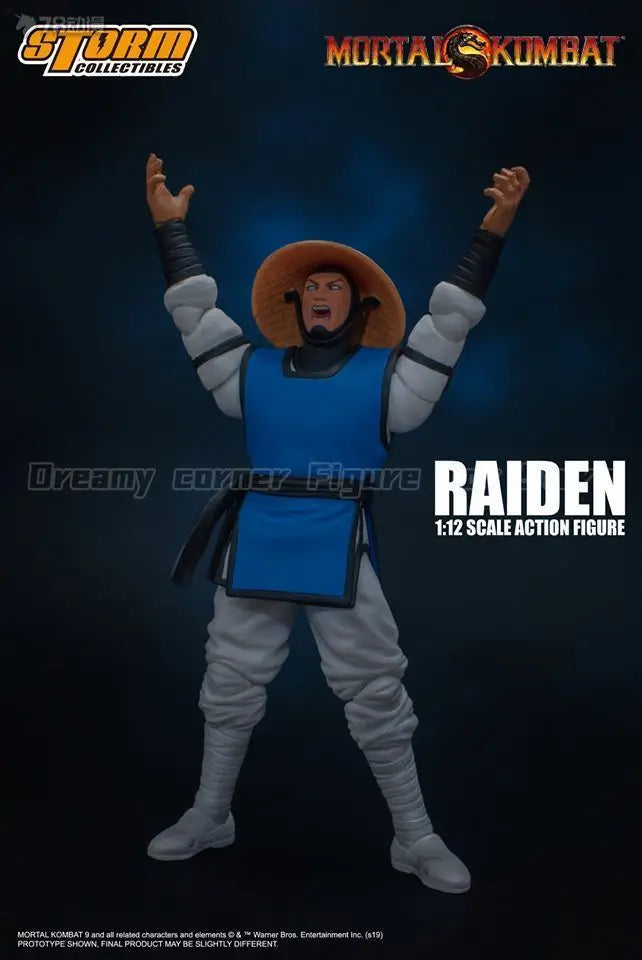 【In Stock】Original STORM COLLECTIBLES Mortal Kombat Series RAIDEN 1/12 Action Figure Toy Model Gift