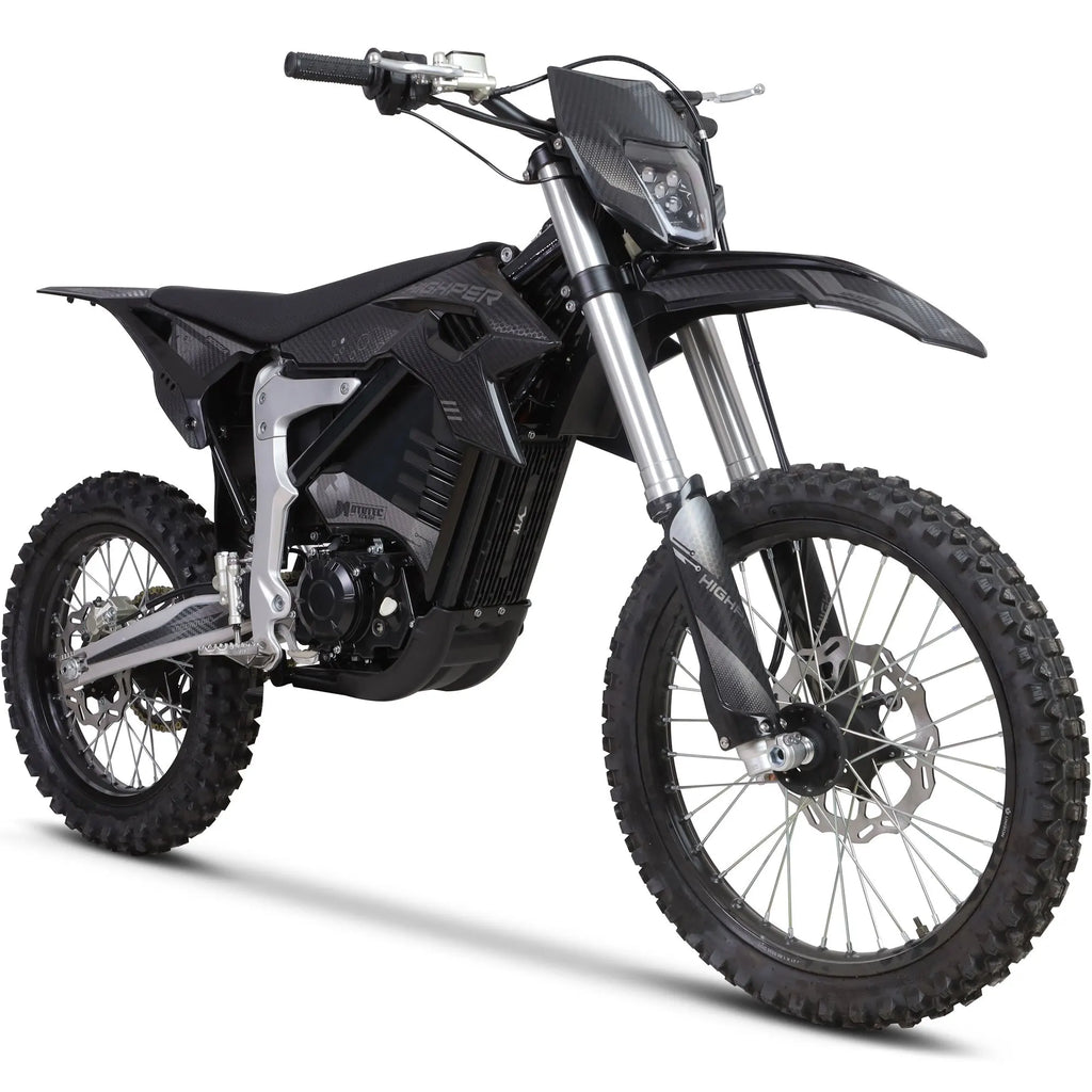 MotoTec Venom 72v Electric Dirt Bike Black