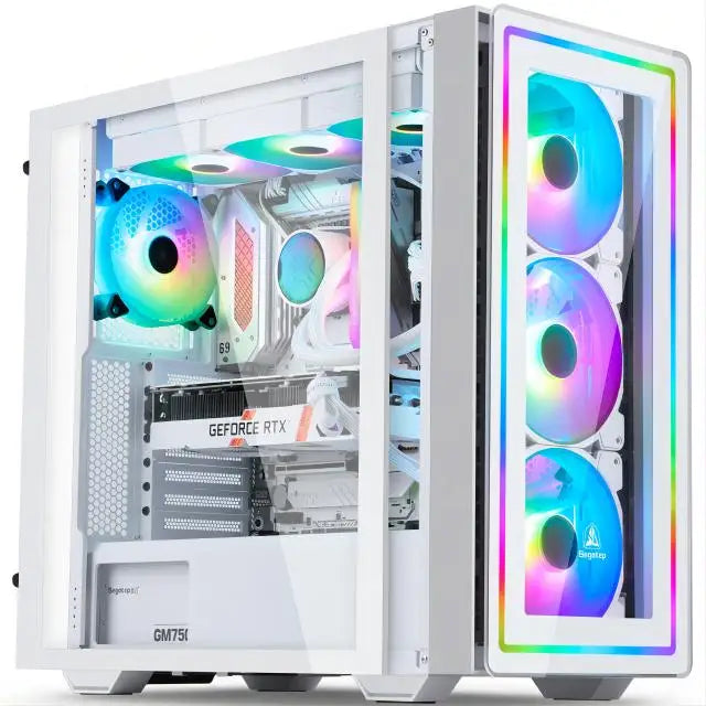 Gaming PC – Core i5-14400F, RTX 5060 8GB Triple-Fan, 32GB DDR5, 1TB NVMe SSD 3300MB/s, 600W PSU, ARGB mATX Case with 4 ARGB Fans