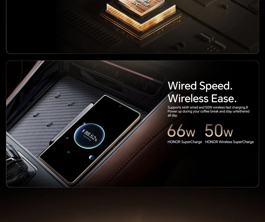 Global Version HONOR Magic V5 5G Smartphone Snapdragon 8 Elite 7.95" Foldable OLED 5820mAh Battery Support 66W SuperCharge eSIM