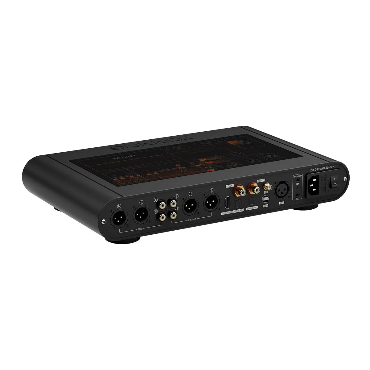 TOPPING DX9 Discrete Fully Balanced DAC & Headphone Amplifier Ten-Band PEQ XU-316 DSD512 768kHz/32bit Bluetooth LDAC