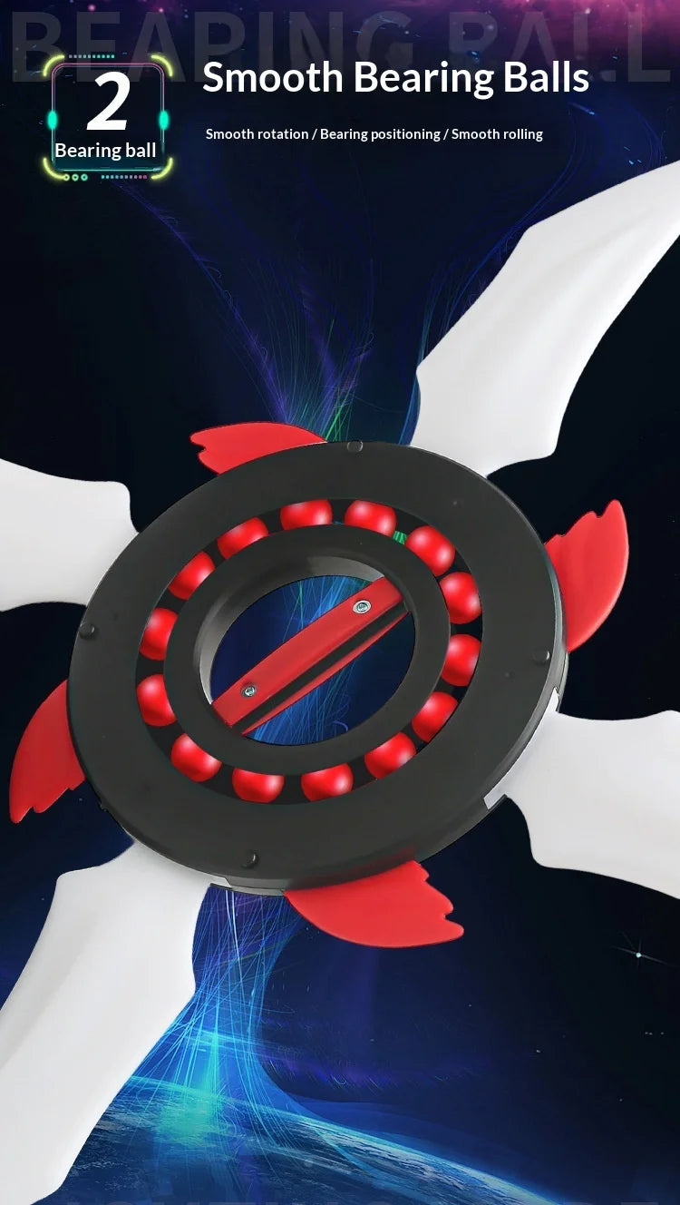 Light Up Ninja Star Fidget Spinner Colorful Led Lights Switchable Long Lasting Easy To Play Rotating Toy Boys Kids Birthday Gift