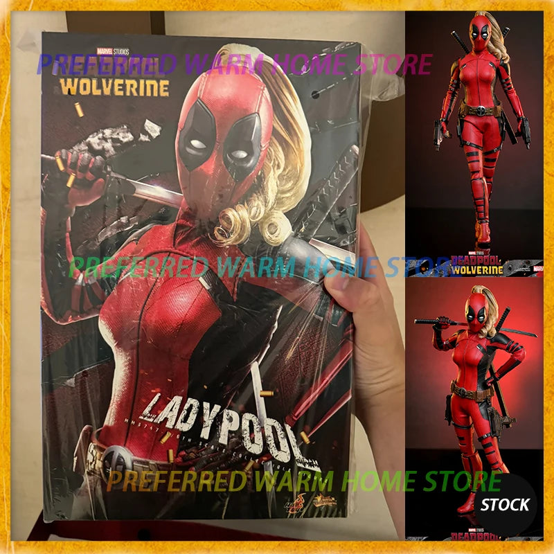 In Stock HOT TOYS Ladypool Deadpool 1/6 Movability Model Toys Collect MMS747 Deadpool & Wolverine HT Ladypool