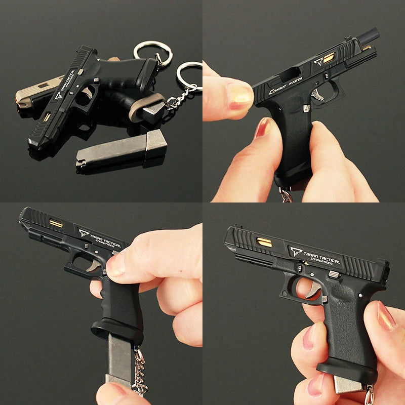1911 Pistol Mini Model Pendant, Detachable Assembly Parts, One-to-one Restoration Of The Internal Structure Of Firearms Pendant