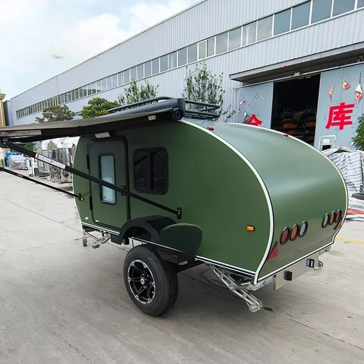 Small Car House Off-road Camping Teardrop  Travel Trailer Caravan Motorhome Camper Van Mini RV Caravan for Sale Malaysia