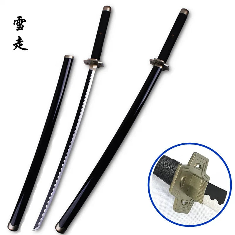40inch Zoro Katana Anime Swords Wooden Ninja Blade Roronoa Zoro Cosplay Prop Real Size Japanese Katana Samurai Sabre Toy Gift
